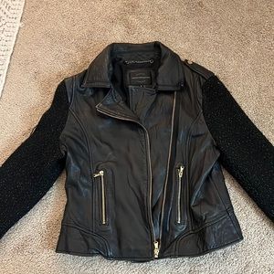 French connection leather jacket